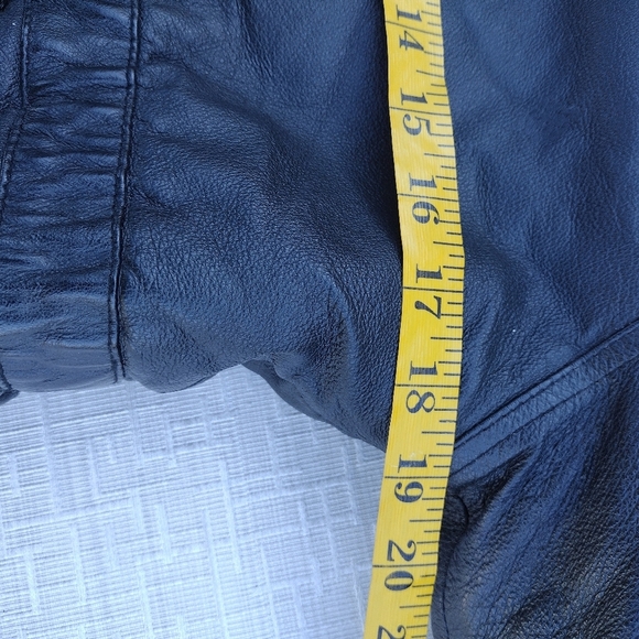 Reversible Girls Genuine Leather Jacket M (10-12) - Picture 9 of 11